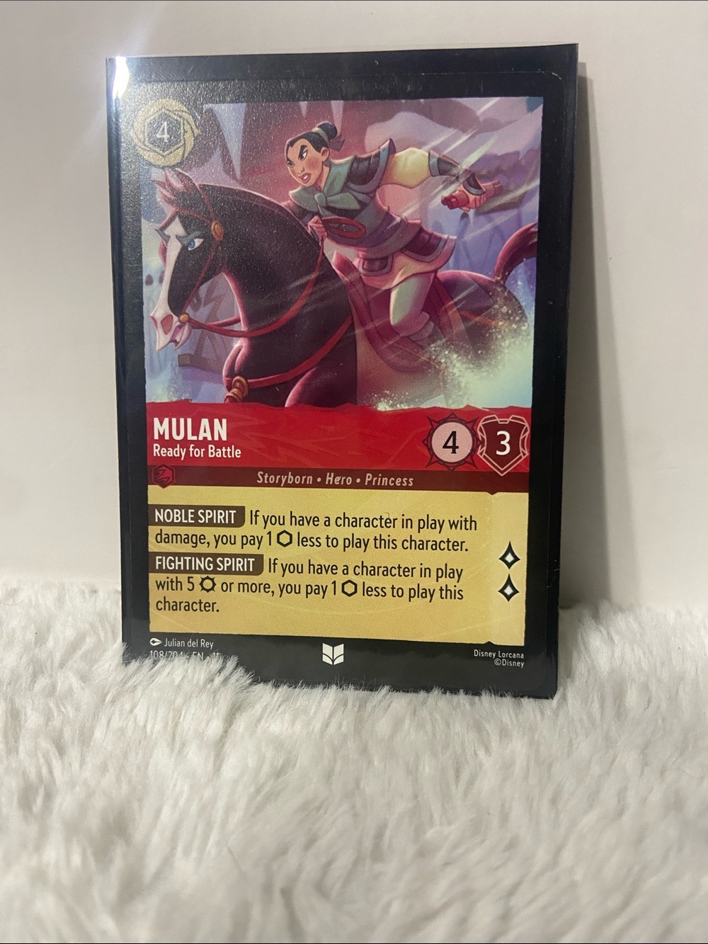Lorcana  Mulan - Ready for Battle (#108/204) from the Winterspell (Set 11)